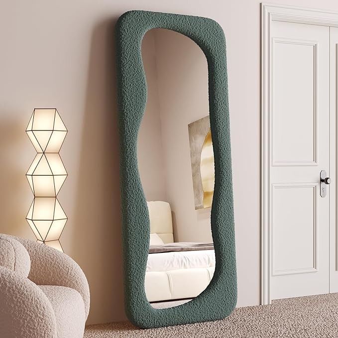 Miroir Pleine Longueur Ondulé - Design Moderne et Unique
