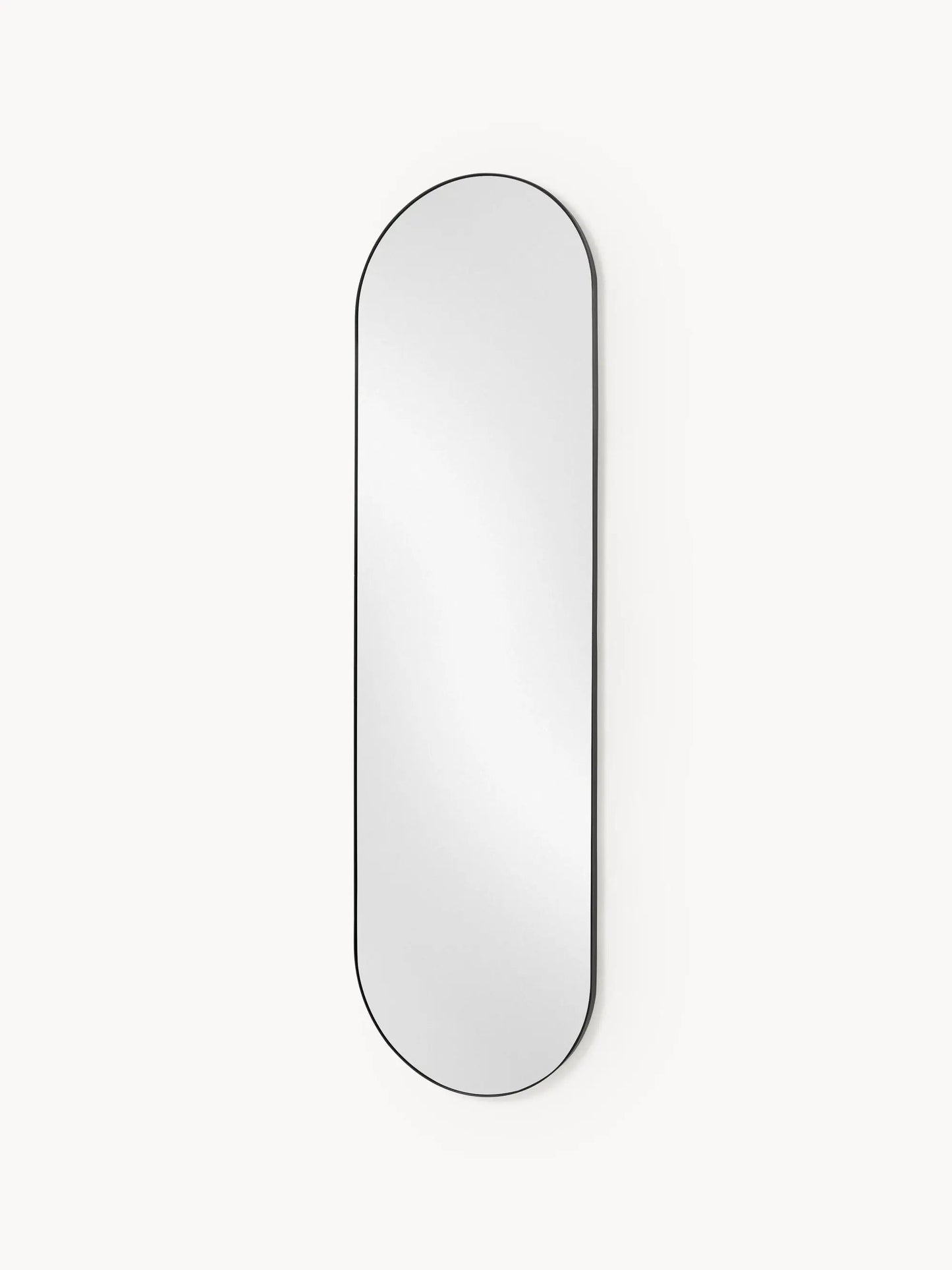 Miroir Mural Ovale Noir