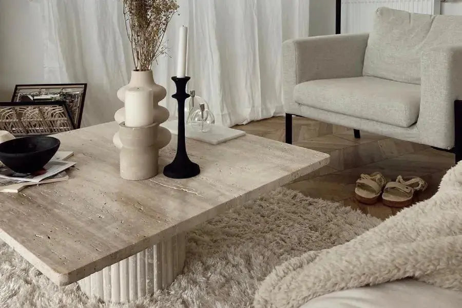 Table basse en Travertin Eros