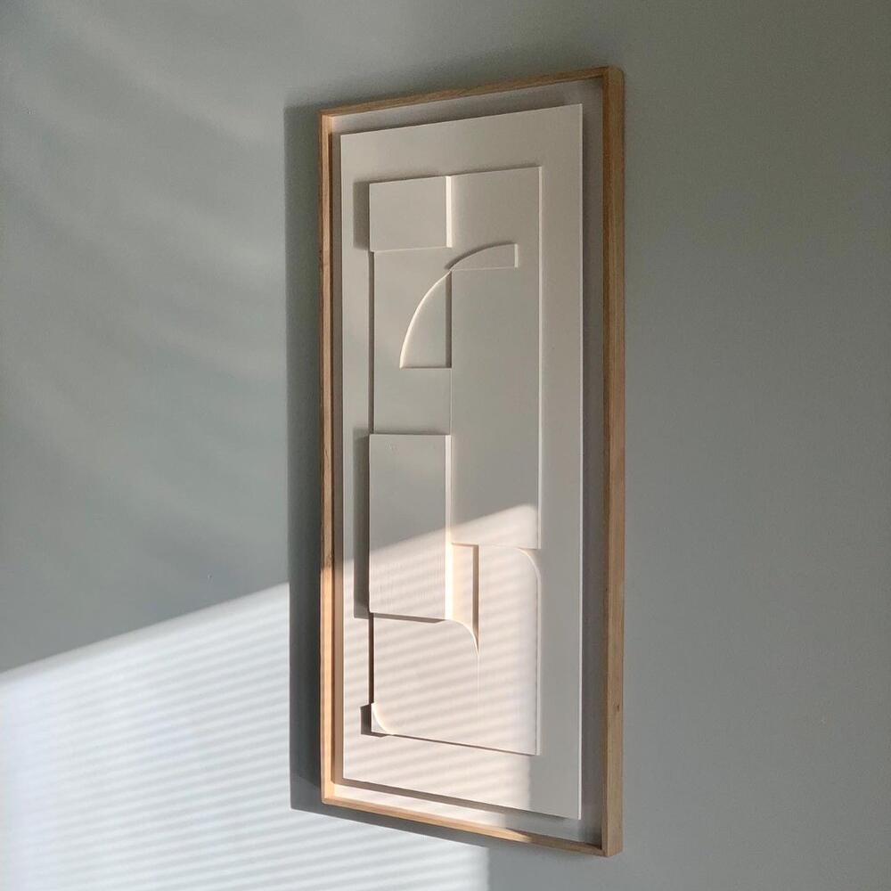 SHAPE 2 Tableau bois peinture satinée