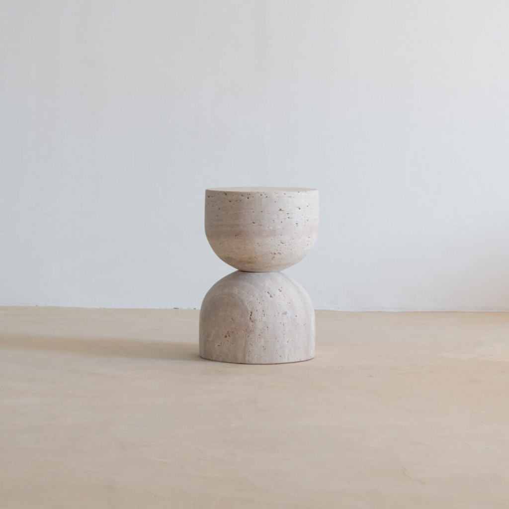 Table d’appoint Modèle Sablia en Travertin