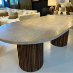 Table à diner Roma Travertin