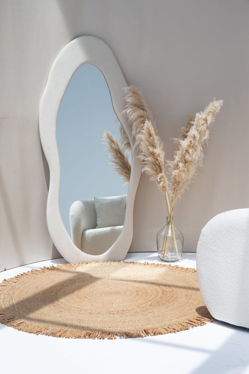 Miroir Wavy en Bois – Design Moderne et Élégant