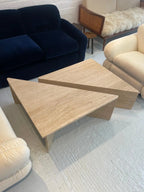 Table Basse "Kuna" en Travertine