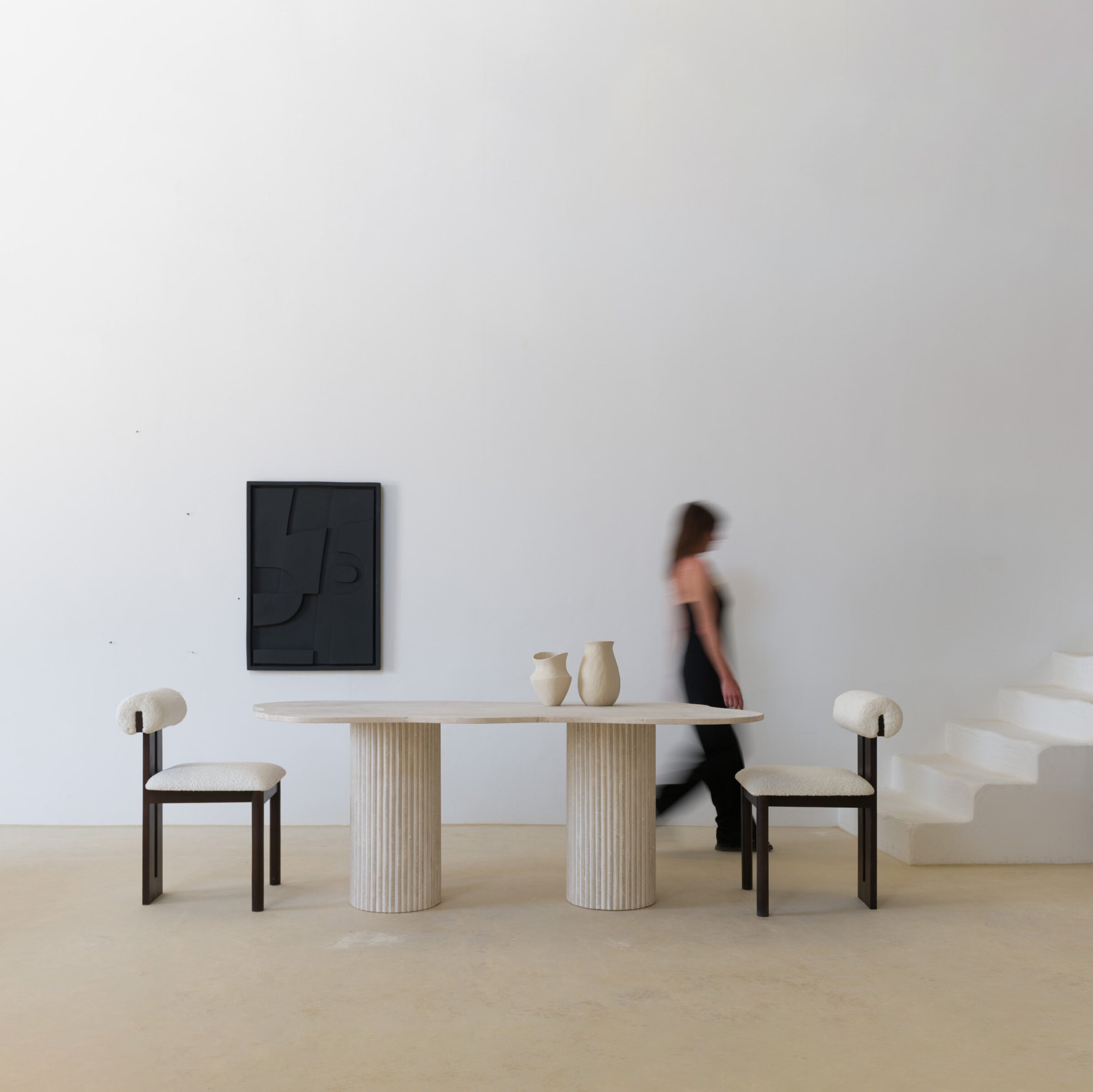 Table à Manger en Travertine