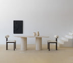 Table à Manger en Travertine