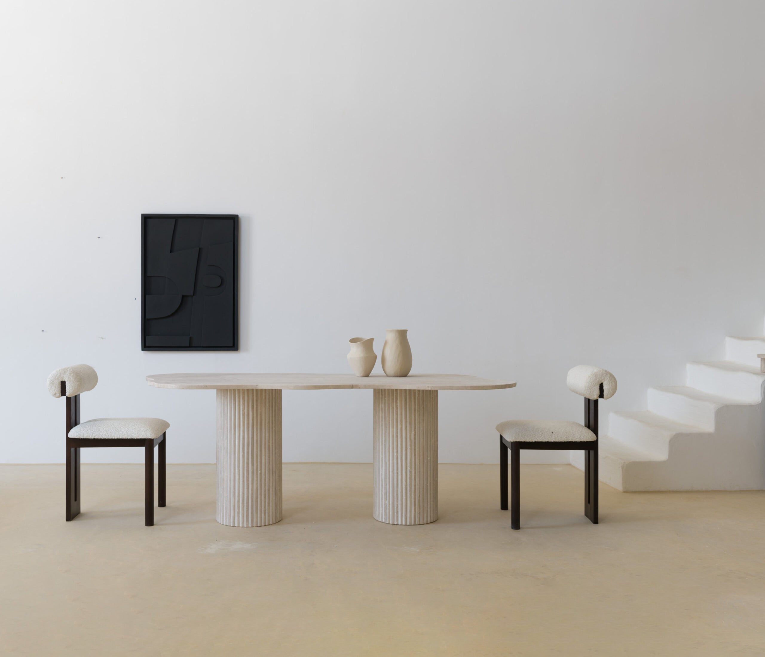 Table à Manger en Travertine