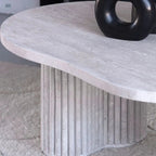 Table Basse en Travertin Jade