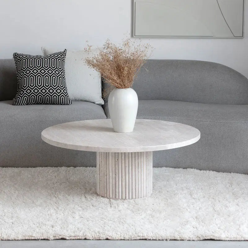 Table Basse Opale en Travertine