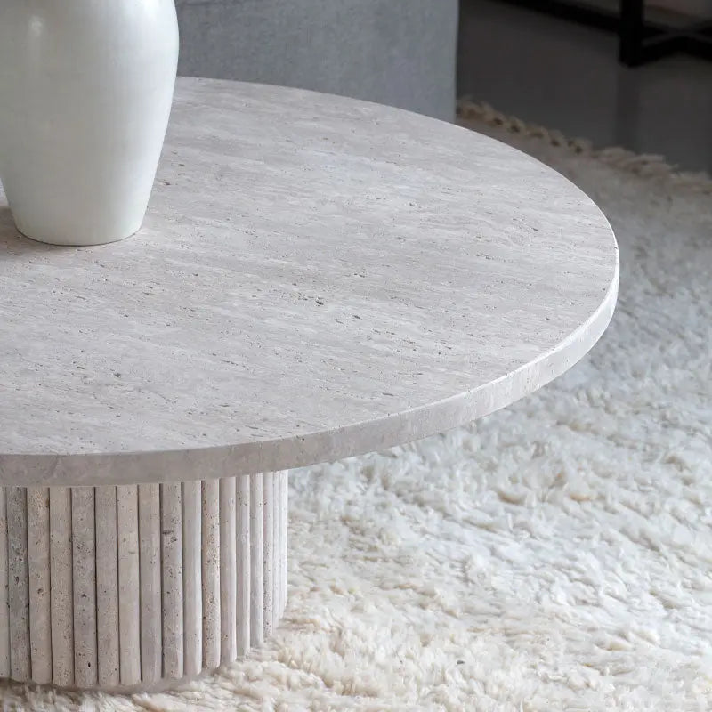 Table Basse Opale en Travertine