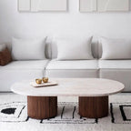 Table Basse "Dina" en Travertine