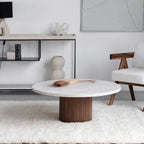 Table Basse Impériale en Travertin