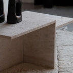 Table Basse Citrine en Travertin