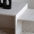 Table Basse Citrine en Travertin