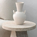 Table d'appoint en travertin Mazagan