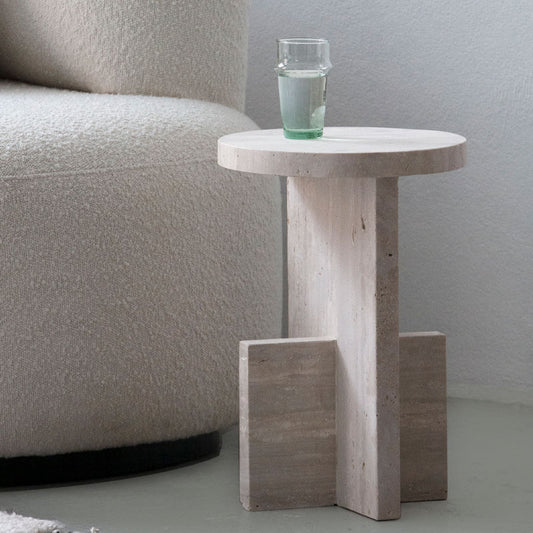 Table d’appoint Modèle JOBA en Travertin