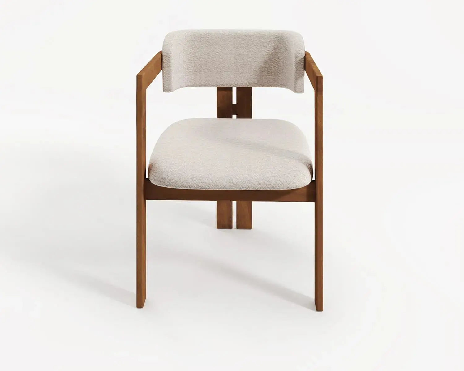 Chaise en Bois Massif et Tissu – Élégance Contemporaine et Confort