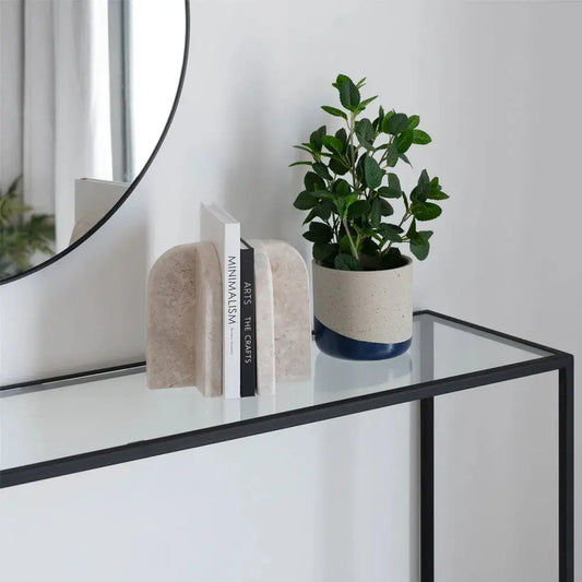 Serre-Livres en Travertine