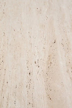 Table d'appoint carrée en travertin (2 tailles)