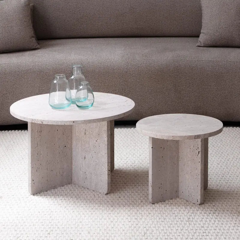 Tables Basses Gigognes Louxor en Travertin