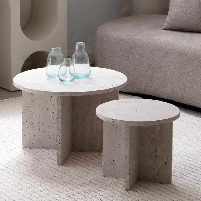 Tables Basses Gigognes Louxor en Travertin