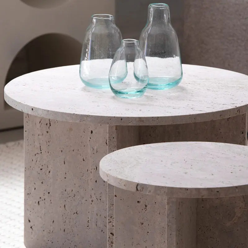 Tables Basses Gigognes Louxor en Travertin
