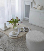 Table Basse en Travertin Ninive - Forme Organique