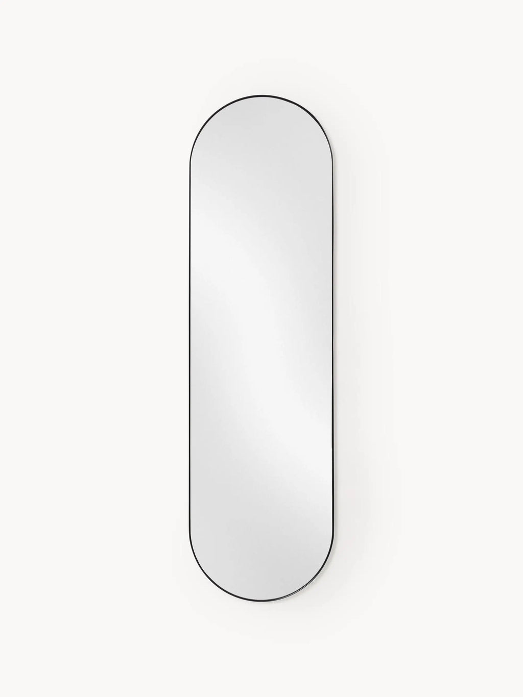 Miroir Mural Ovale Noir